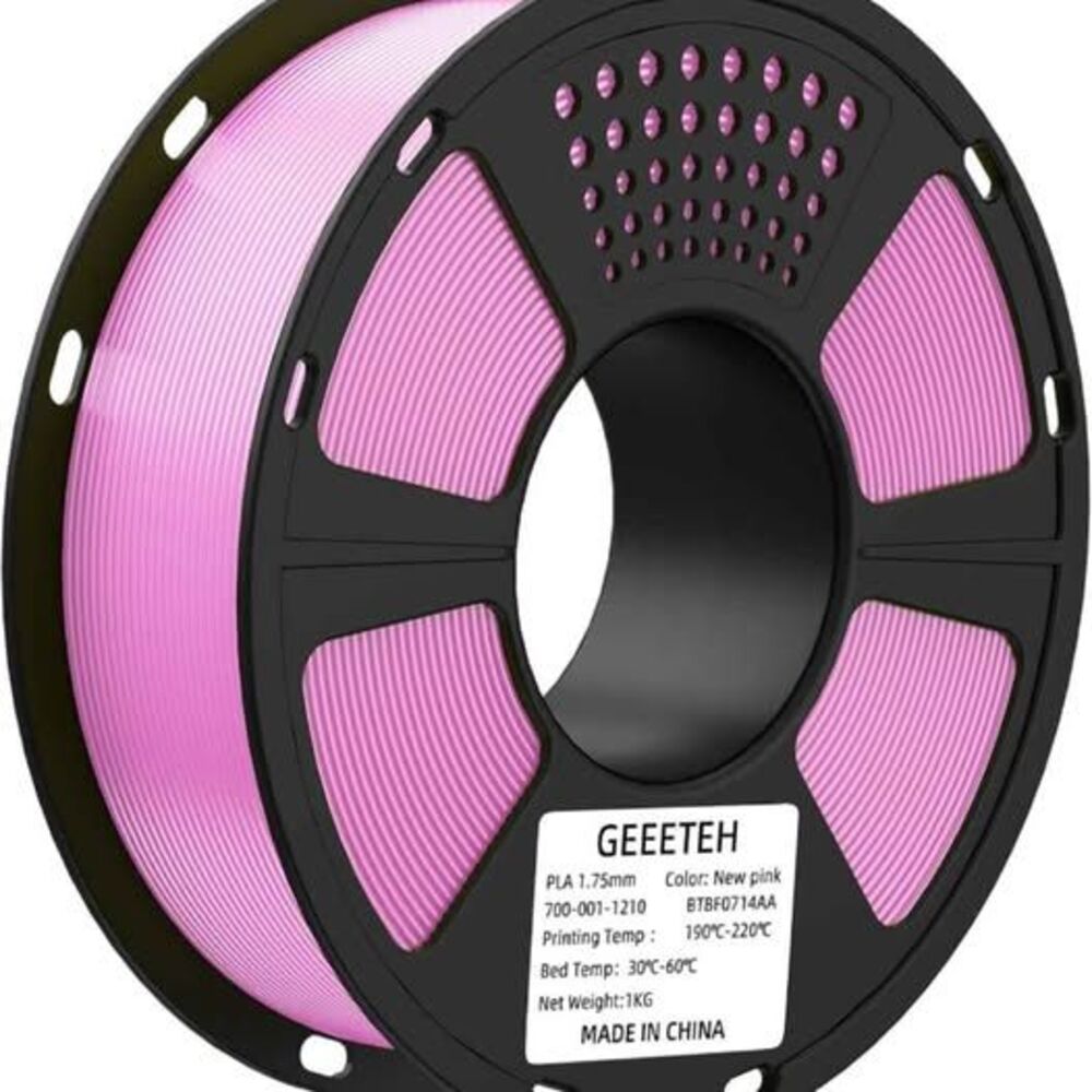 GEEETECH 3D Printer Filament Pink, PLA Filament 1.75mm, 1kg Spool (2.2 lbs)